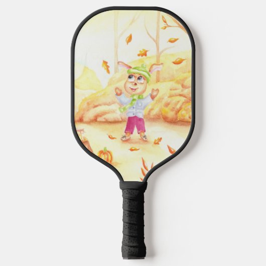 Süße Herbstwanderung im Wald Pickleball Schläger (Vorderseite)