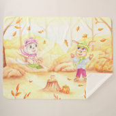 Süße Herbstwanderung im Wald Sherpadecke (Vorderseite (Horizontal))