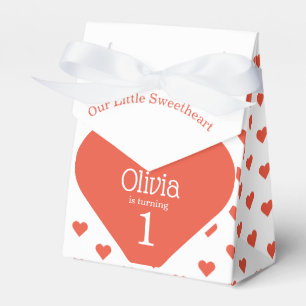 Süße Herz Erster Geburtstag Party Rotes Herz Zelt Geschenkschachtel