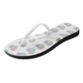 süße Herz-Flatschuhe Badesandalen (Schrägansicht)