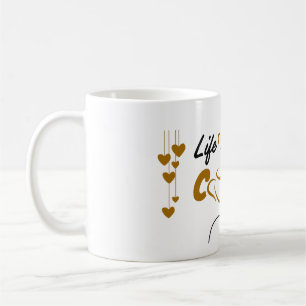 Süße Herz-Grafik-Kaffeetasse   Klassische Tasse, 0 Kaffeetasse