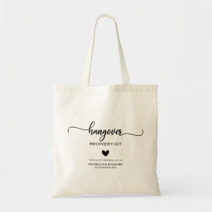 Süße Herz-Hochzeits-Hangover-Kit-Tasche Tragetasche