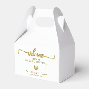 Süße Herz-Hochzeits-Willkommens-Hotel-Geschenkbox Geschenkschachtel