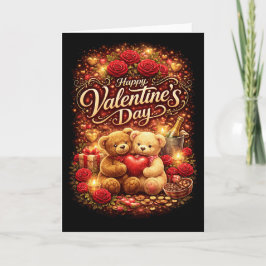 Süße Herzen für immer Feiertagskarte