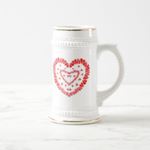 SÜSSE HERZEN Stein Bierglas