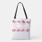Süße Herzen Tote Bag Tasche (Rückseite)