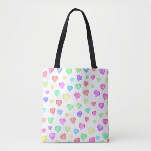 Süße Herzen Tote Bag Tasche (Vorderseite)