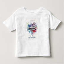 Süße Herzen und Waschungen in Wasserfarbe T-Shirt