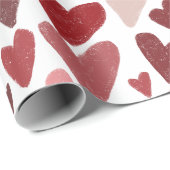 Süße Herzen Valentinstag Tasse Geschenkpapier (Rolleneckpunkt)