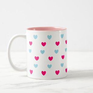 Süße Herzen Zweifarbige Tasse