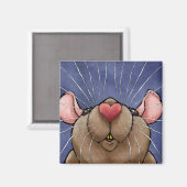 Süße Herzratte Magnet (Vorderseite/Rückseite)