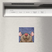 Süße Herzratte Magnet (In Situ (Geschirrspüler))
