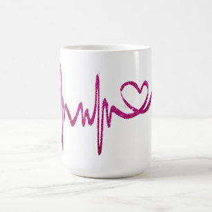 Süße Herzschlag-Valentins-Tasse - Benutzerdefinier Kaffeetasse