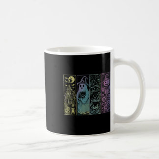 Süße Hexe Geist Katze Vintage Halloween Vogelscheu Kaffeetasse