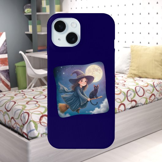 Süße Hexe mit Katze iPhone / iPad Hülle