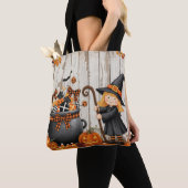 Süße Hexe und Laternen Tasche (Von Nahem)