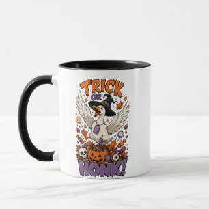 Süße Hexen-Gans-Kürbis-Süßigkeiten-Grafik Tasse