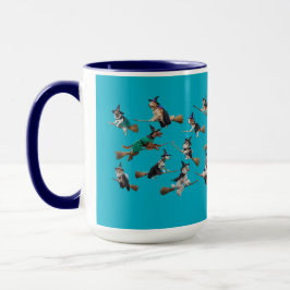Süße Hexen-Hund-Halloween-Tasse Tasse