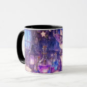 Süße Hexen-Kätzchen-Tasse Tasse (Vorderseite Links)