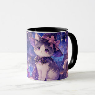 Süße Hexen-Kätzchen-Tasse Tasse