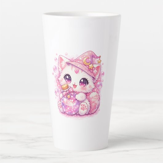 Süße Hexen-Kitty Milchtasse (Vorderseite)