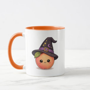 Süße Hexen-Pfirsich-Halloween-Tasse Tasse