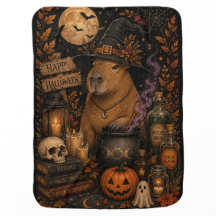 Süße Hexenkapybara Halloween