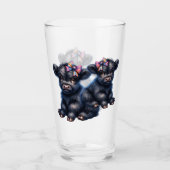 Süße Highland-Kuh Glas (Vorderseite)