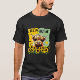 Süße Highland-Kuh, Sonnenblumen, 'Du bist mein Son T-Shirt