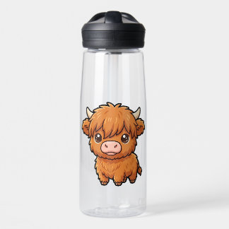 Süße Highland-Kuh-Wasserflasche für Babys Trinkflasche