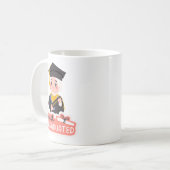 Süße Hijab-Absolventin hat gerade ihren Abschluss  Kaffeetasse (Vorderseite Links)