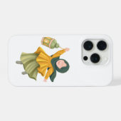 Süße Hijabi Mädchen mit Laternen Illustration iPhone Hülle (Rückseite (Horizontal))