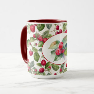 Süße Himbeeren Aquarell Tasse