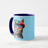 Süße Hip Tabby Kaffeetasse (Vorderseite Links)
