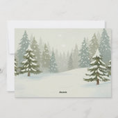 Süße Hirsche und Waldtiere Frohe Weihnachten (Rückseite)