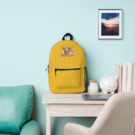 Süße Hirschgeweihe Minimalistischer Ästhetik-Rucks Bedruckter Rucksack