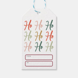 Süße Ho Ho Ho Pinsel Kalligrafie Weihnachten Geschenkanhänger