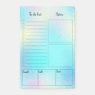 Süße holografische To-Do-Liste Post-it® Notizen