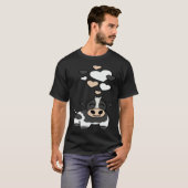 Süße Holstein-Kuh mit Herzen T-Shirt (Vorne ganz)