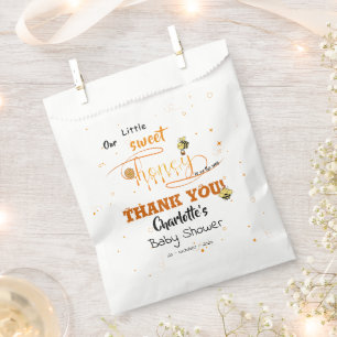 Süße Honig & Kawaii Augen Text Baby Shower Geschenktütchen