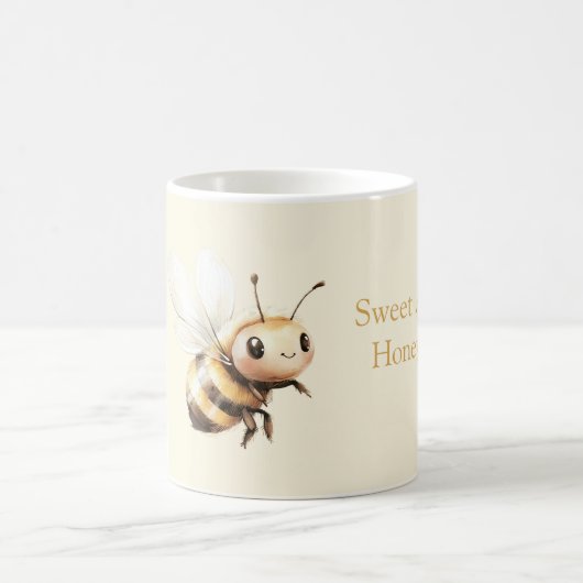 Süße Honig Süße Glückliche Biene Kaffeetasse (Mittel)