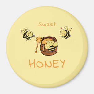 Süße Honig Süße Kleine Honigbiene Magnet