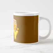 Süße Honig-Textgestaltung Jumbo-Tasse (Rechts)