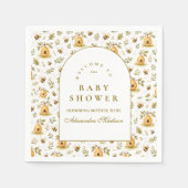 Süße Honigbiene Baby Shower Serviette (Vorderseite)