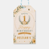 Süße Honigbiene Geburtstag Geschenkanhänger (Rückseite)