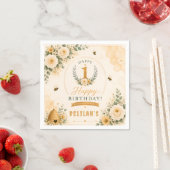 Süße Honigbiene Geburtstag Serviette (Beispiel)