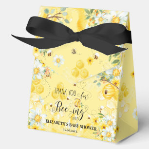 Süße Honigbienen Gelbe Florale Babyparty Hochzeit Geschenkschachtel