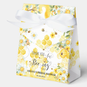 Süße Honigbienen Gelbe Florale Brautparty Baby Geschenkschachtel