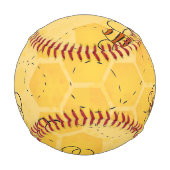 Süße Honigbienen summen Baseball (Rückseite)