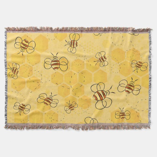 Süße Honigbienen summen Decke (Vorderseite)